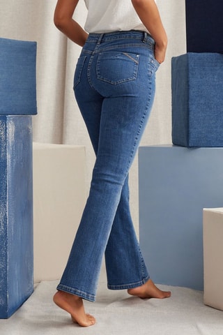 Jeans bootcut - Blu-grigio