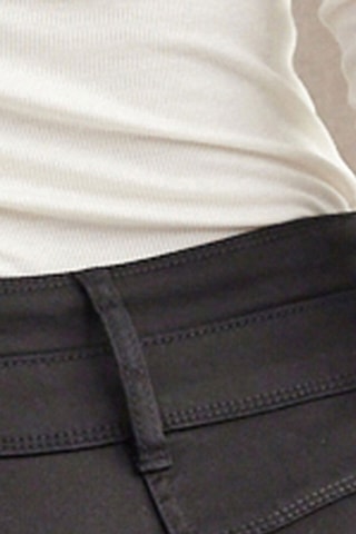 Jeans a vita alta - Nero