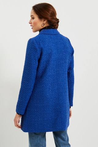 Cappotto in tweed - Blu elettrico