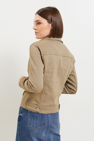 Giacca in jeans - Kaki