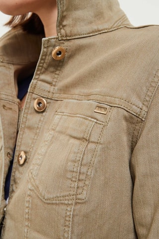 Giacca in jeans - Kaki