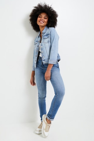 Giacca in jeans - Celeste