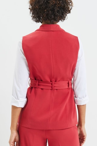 Giacca senza maniche - Rosso mattone