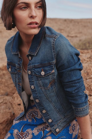 Giacca in jeans - Blu