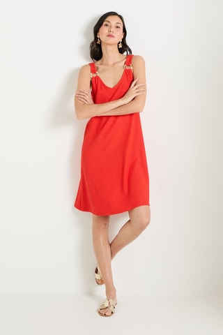 Abito taglio dritto - Rosso