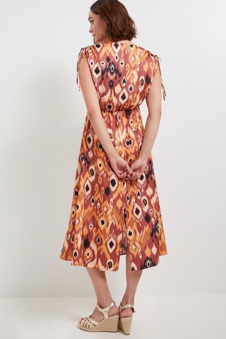 Abito midi - Rosso mattone