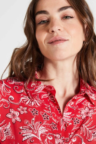 Abito a camicia - Rosso