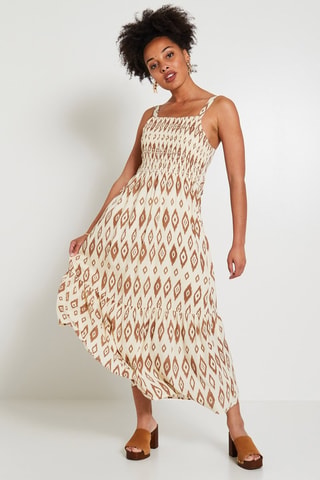 Abito a campana - Beige