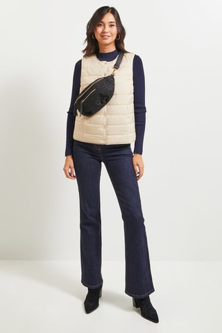 Piumino light senza maniche - Beige