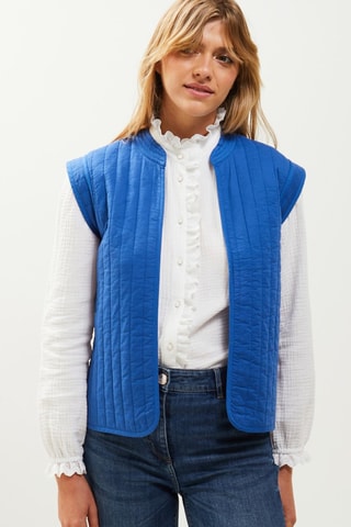 Piumino senza maniche double face - Blu elettrico