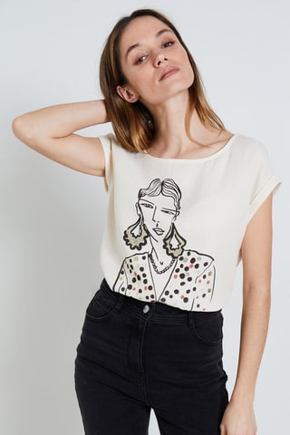T-shirt - Ecrù
