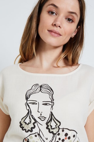 T-shirt - Ecrù