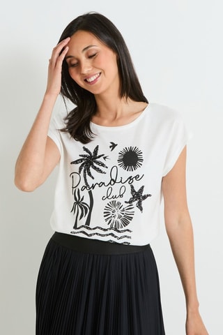 T-shirt - Ecrù
