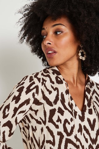 Blusa - Marrone ed ecrù