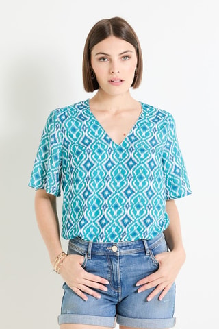 Blusa - Turchese e petrolio