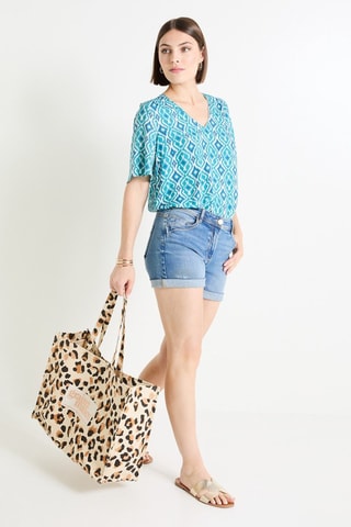 Blusa - Turchese e petrolio