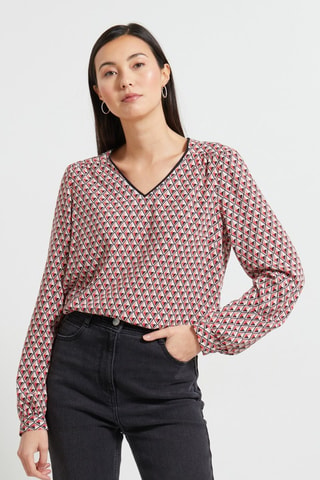 Blusa - Rosso e bianco