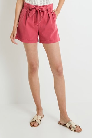 Shorts in jeans - Rosso