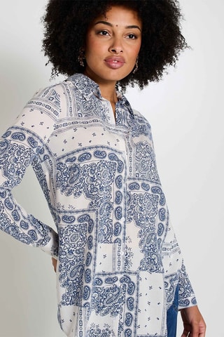 Camicia - Bianco e cobalto