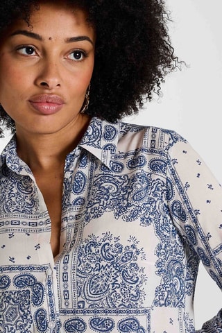 Camicia - Bianco e cobalto
