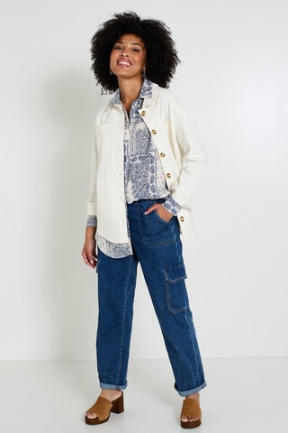 Camicia - Bianco e cobalto