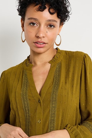 Camicia plumetis - Kaki
