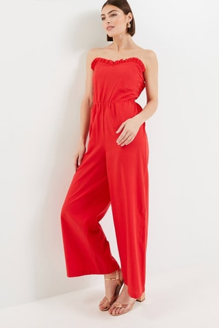 Tuta bustier - Rosso