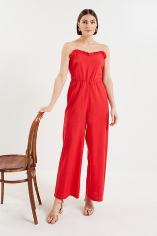 Tuta bustier - Rosso