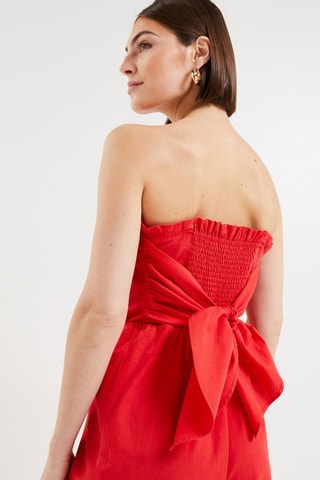 Tuta bustier - Rosso