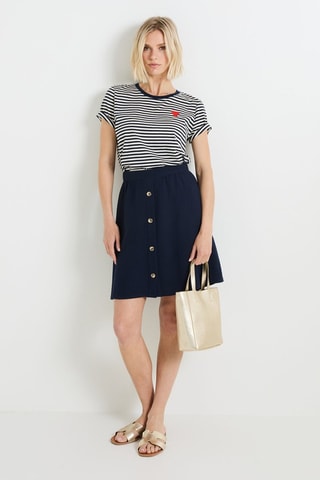 Gonna a trapezio - Navy