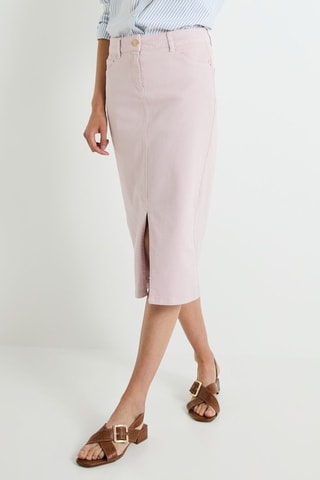 Gonna midi in jeans - Rosa