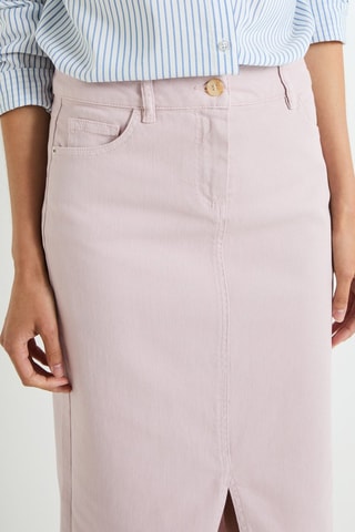 Gonna midi in jeans - Rosa