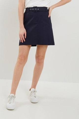 Gonna taglio dritto - Navy