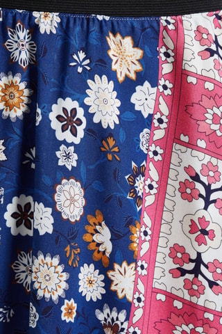Gonna midi - Blu e rosa