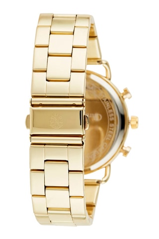Reloj de cuarzo de metal aleado - Cronógrafo - Dorado y negro