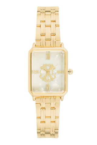 Reloj de cuarzo de metal - Dorado y blanco