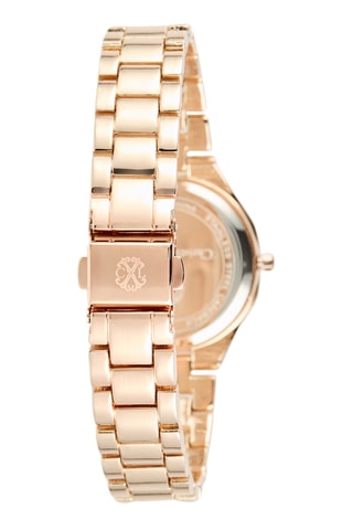 Reloj de cuarzo de metal aleado - Rosa dorado