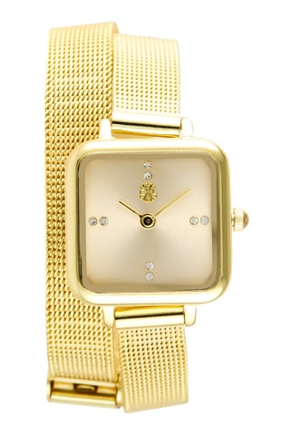 Reloj de cuarzo de metal aleado - Dorado