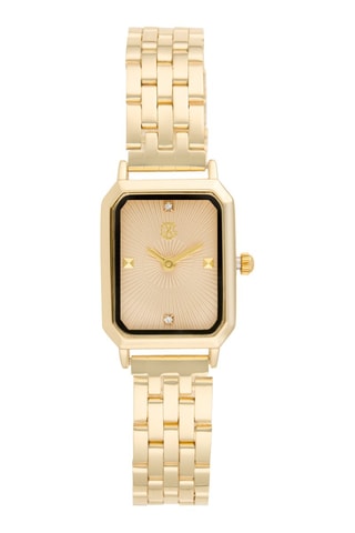 Reloj de cuarzo de aleación - Dorado y beige