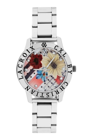 Reloj de cuarzo de metal - 
Plateado