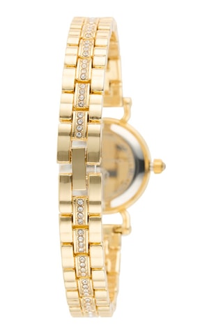 Reloj de cuarzo de metal aleado - Dorado y blanco