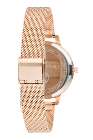 Reloj de cuarzo de metal aleado - Rosa dorado