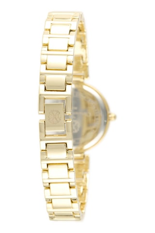 Reloj de cuarzo de metal aleado - Dorado y negro