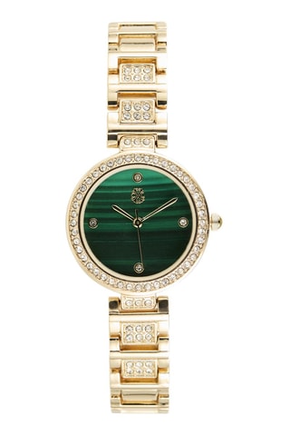 Reloj de cuarzo de metal aleado - Dorado y verde