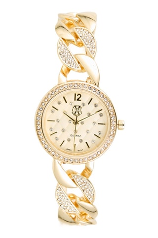 Reloj de cuarzo de metal aleado - Dorado