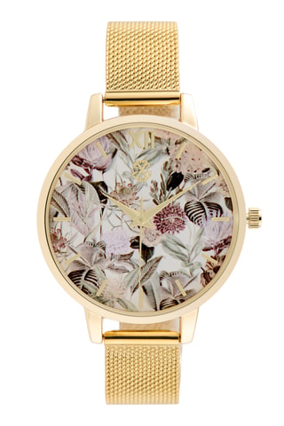 Reloj de cuarzo de metal aleado - Dorado