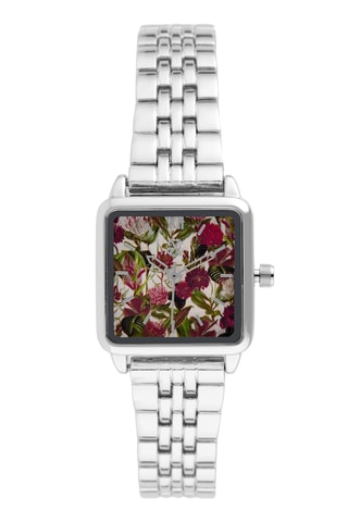 Reloj de cuarzo de metal aleado - Plateado