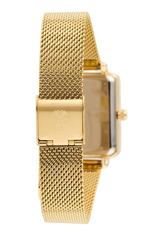 Reloj de cuarzo de metal aleado - Dorado y negro