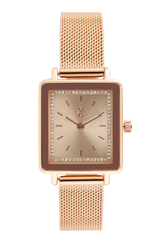 Reloj de cuarzo de metal aleado - Dorado