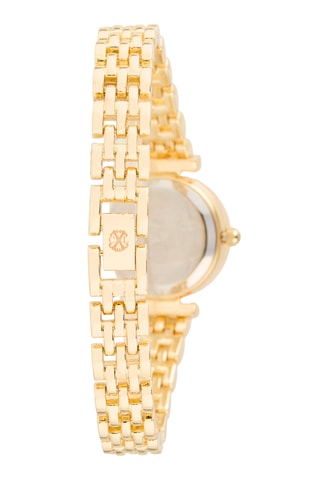 Reloj de cuarzo de metal aleado - Dorado y blanco
